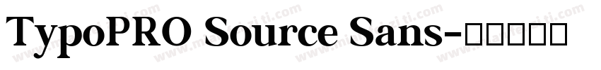 TypoPRO Source Sans字体转换